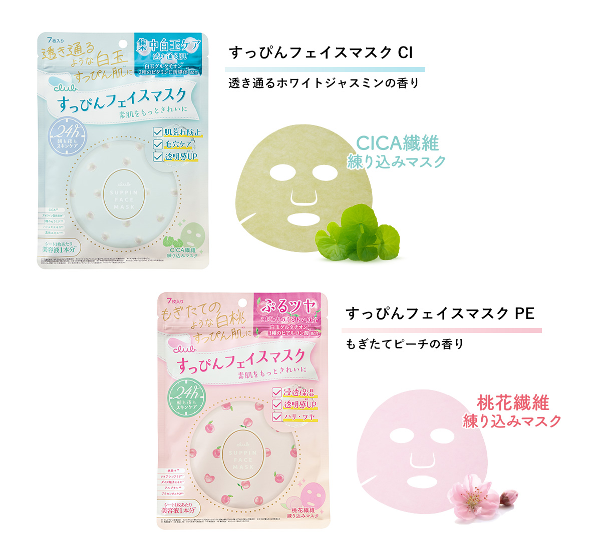 すっぴんフェイスマスク