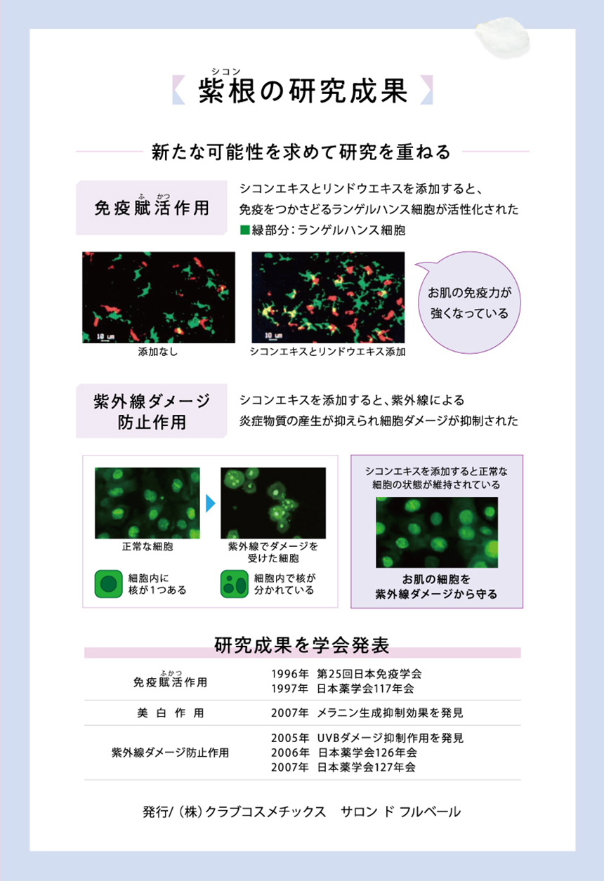 紫根の研究成果