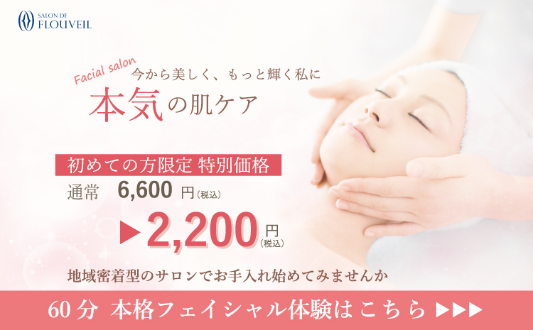 サロン ド フルベール フェイシャルサロン 60分本格フェイシャル体験
